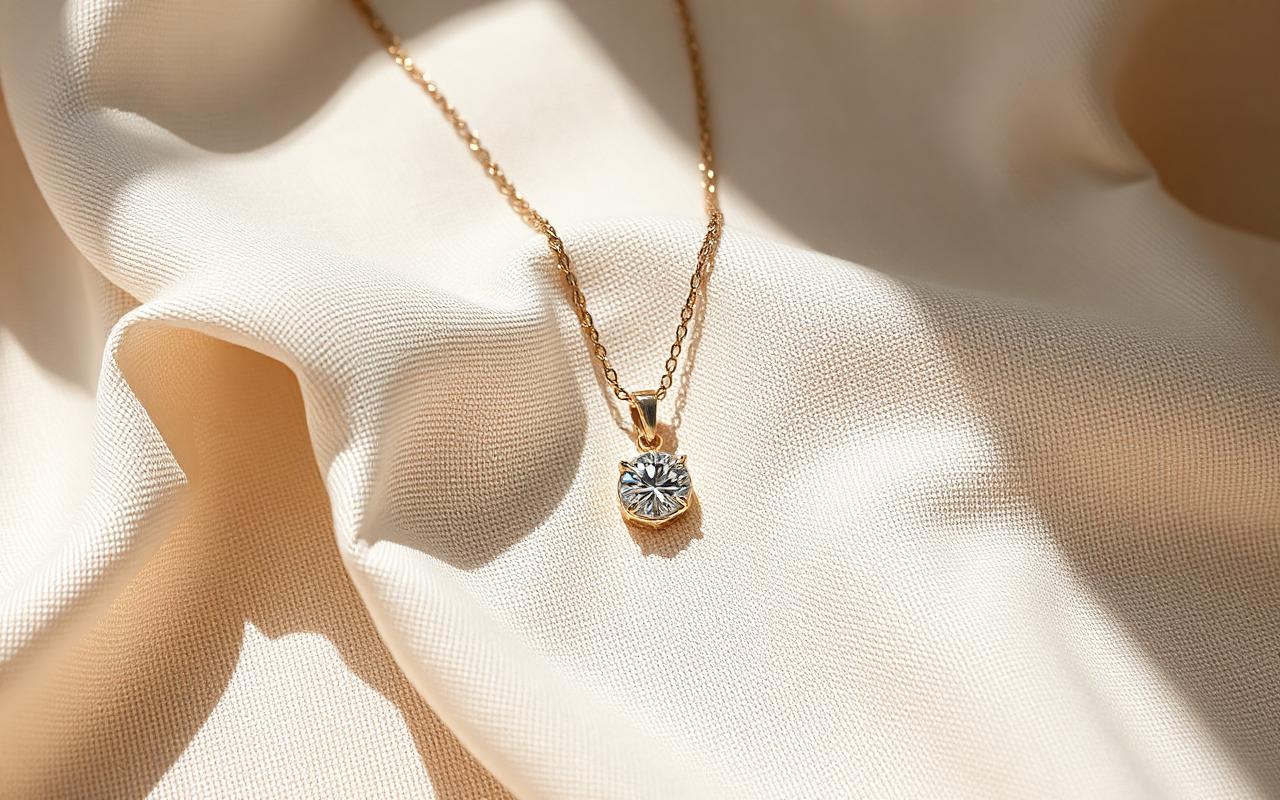 A memorial diamond pendant — one of the most popular ways to wear an ash diamond every day.